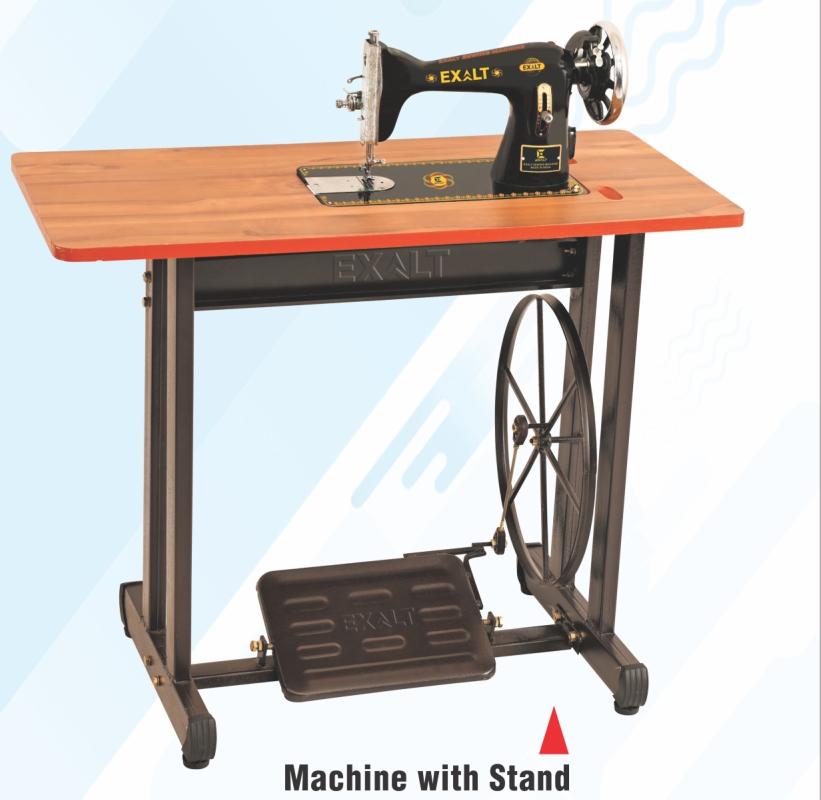 Exalt sewing machine with treadle stand